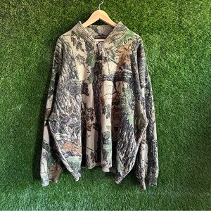 Vintage SafTBak Hunting Camo Wool Blend Sweater